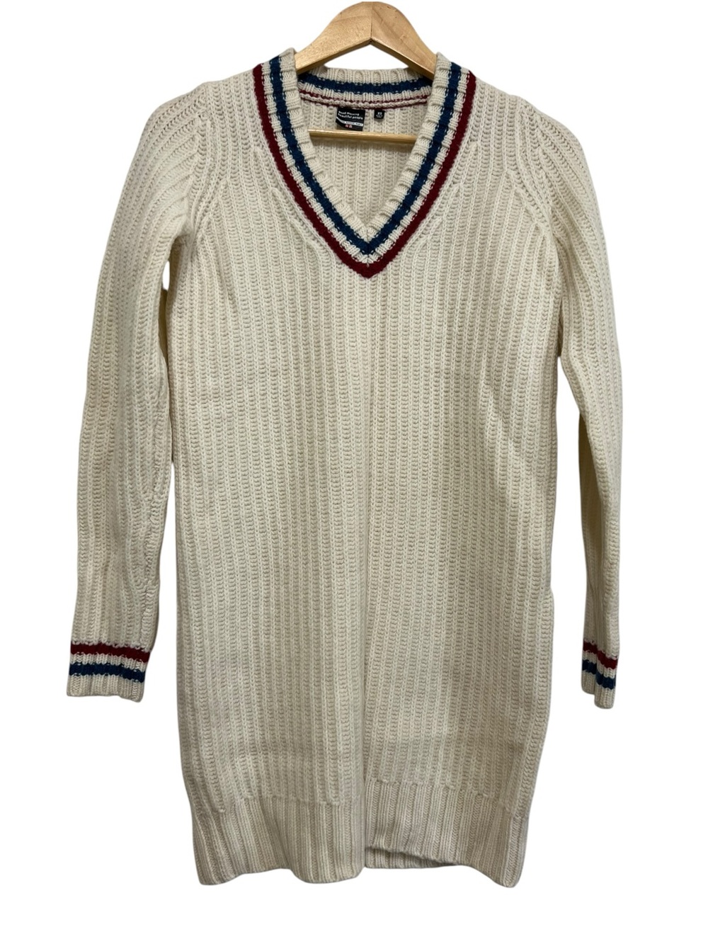 Uniqlo x Good Morning Beautiful People V-Neck Wool Knit Cricket Sweater Dress XS